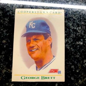 George Brett Score 1991 Cooperstown insert #B5 baseball card!!